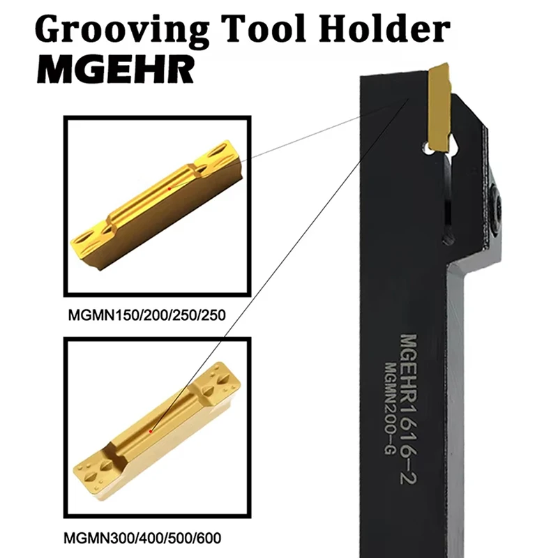 

1PCS MGEHR1616-2 MM MGEHR1010-2 MM MGEHR2525-3MM ZZWDR MGEHL Grooving Tool Holder For Grooving Carbide Inserts