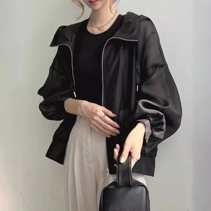 Fashion Light and Thin Hooded Sunscreen Clothes Women's Summer Sunscreen Shirts