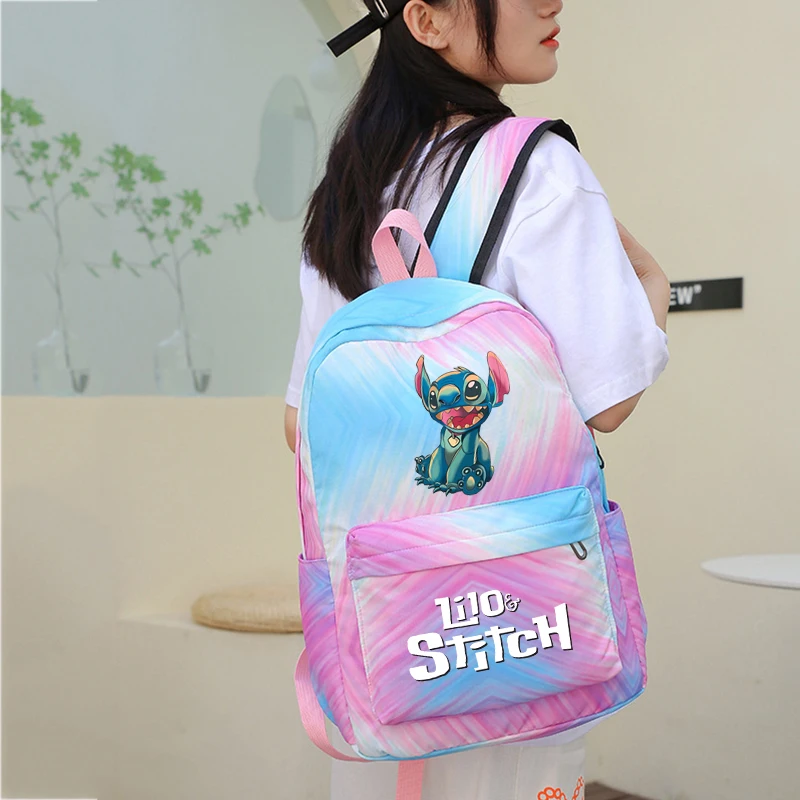 3Pcs Lilo Stitch Backpack Girl Women Student Teenager Rucksack Colorful with Lunch Bag School Bag Knapsack Mochilas Kid Gift Set