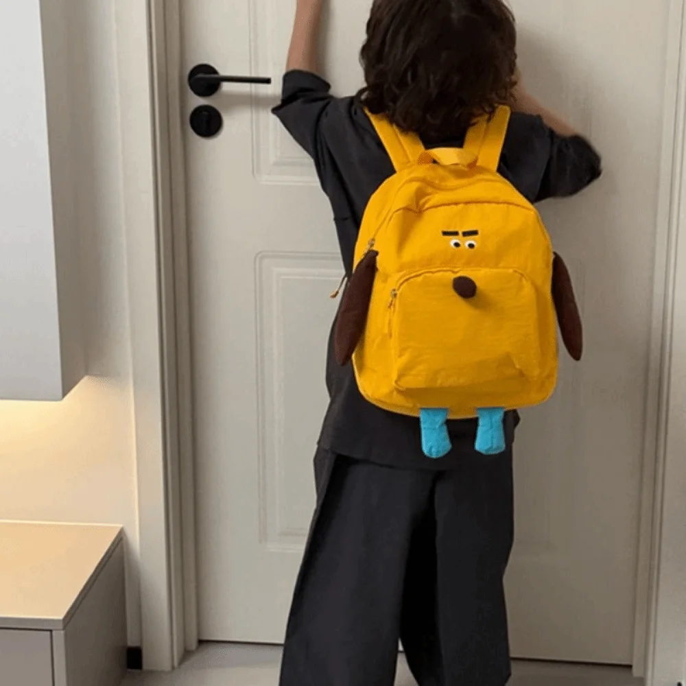 

Детский мультяшный рюкзак с рисунком собаки, регулируемые лямки, застежка-молния, рюкзак для детского сада, большой вместимости, удобный