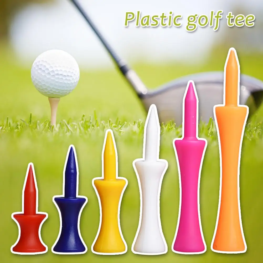 

20pcs Colorful Plastic Golf Tee,step Down Graduated Castle Tee Height Control For Golf Accessories G2s3