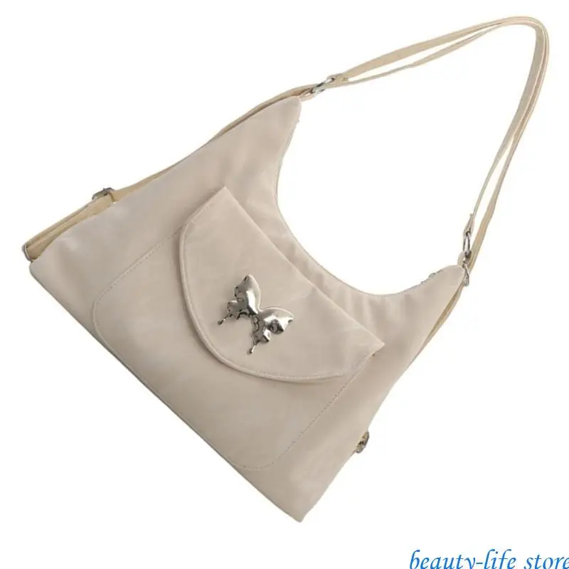 

Sweet Butterfly PU Leather Shoulder Bag Adjustable Strap Backpack for Women Girls 517D