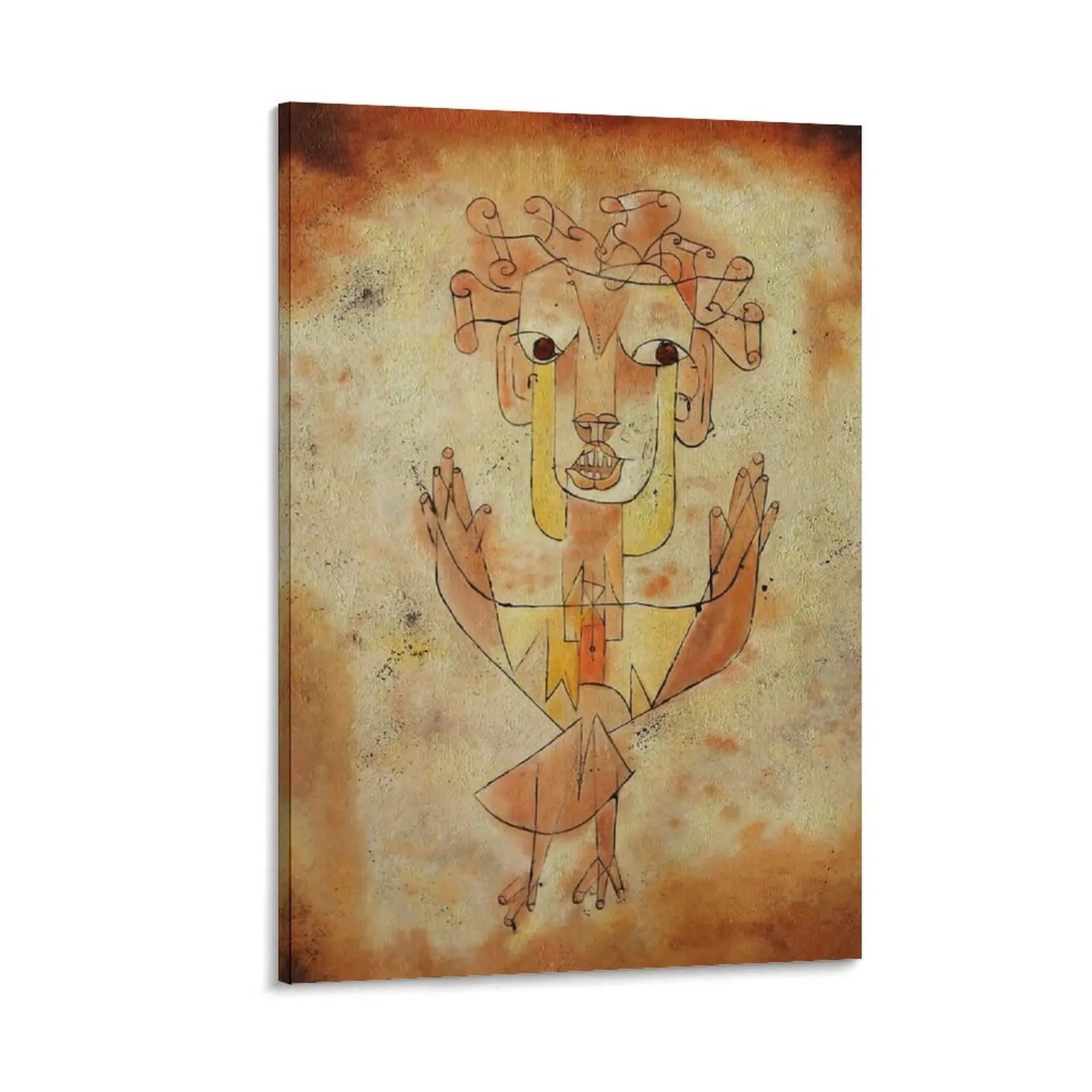 

Paul Klee Angelus Novus , Paul Klee New Angel ,Paul Klee art movement , Paul Klee most famous paintings , Klee o Canvas Painting