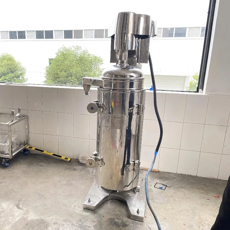 High Speed Tubular Yeast Centrifuge Separator for Fermentation Broth Biomass Separation