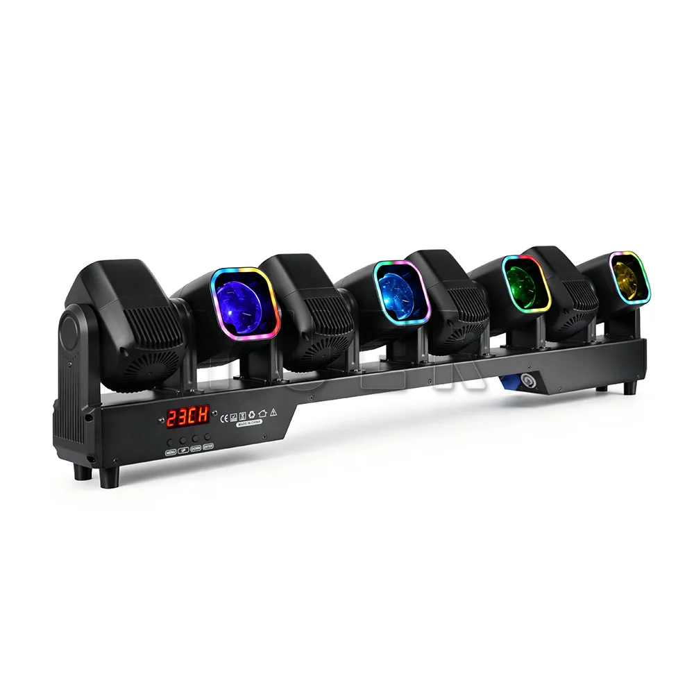 2PCS LED 8x40W Beam RGBW 4in1 With Ring Stage Lighting For Wedding Party Club Dj Concert Disco DMX512 Music Control Lighting