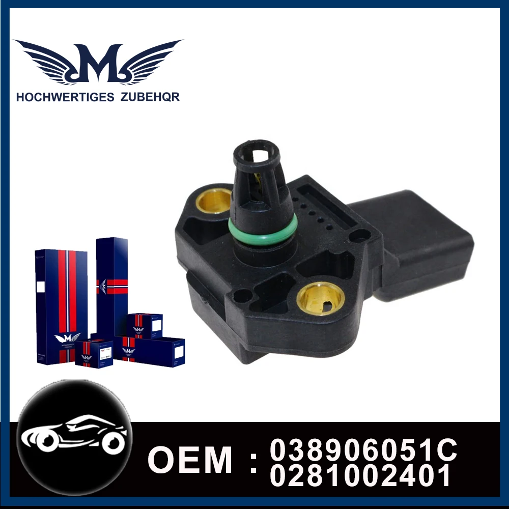 M Brand Brand New 0281002401 038906051C 103075 AS377 1581396 TP0004 Manifold Pressure MAP Sensor