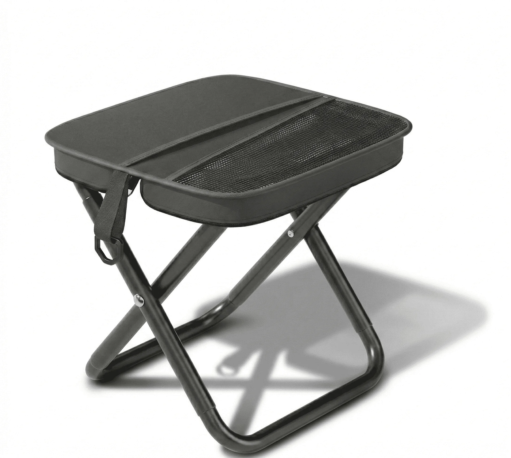 Lightweight Folding Camping Stool With Shoulder Strap Portable Small Fishing Chair For Outdoor Travel Hiking BBQ Picnic Beach