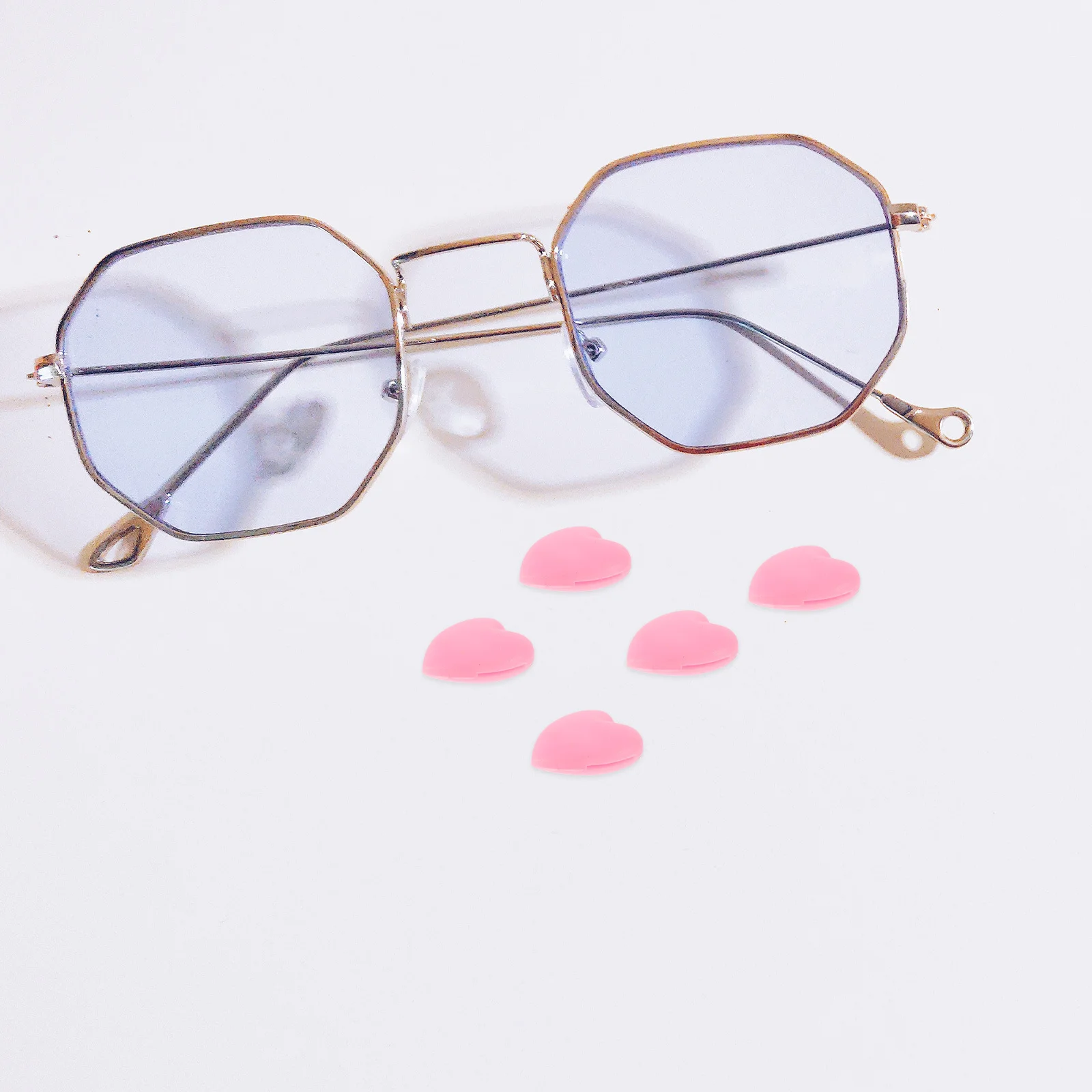 

20Pcs Silicone Heart Shaped Glasses Ear Hooks Anti Slip Ear Grips Eyeglass Retainers Eyewear Holder Eyeglasses Retainers