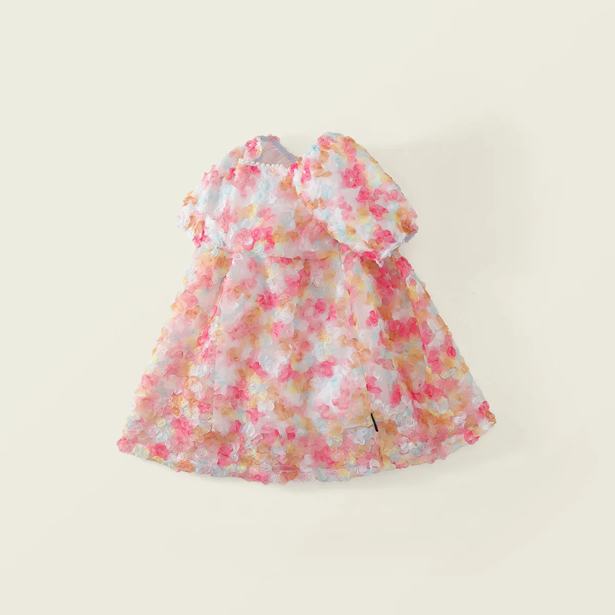 Baby Girls' 3D Flower Dress 2026 Summer New Product Sweet Wind Flower Fairy Princess Dress for Children