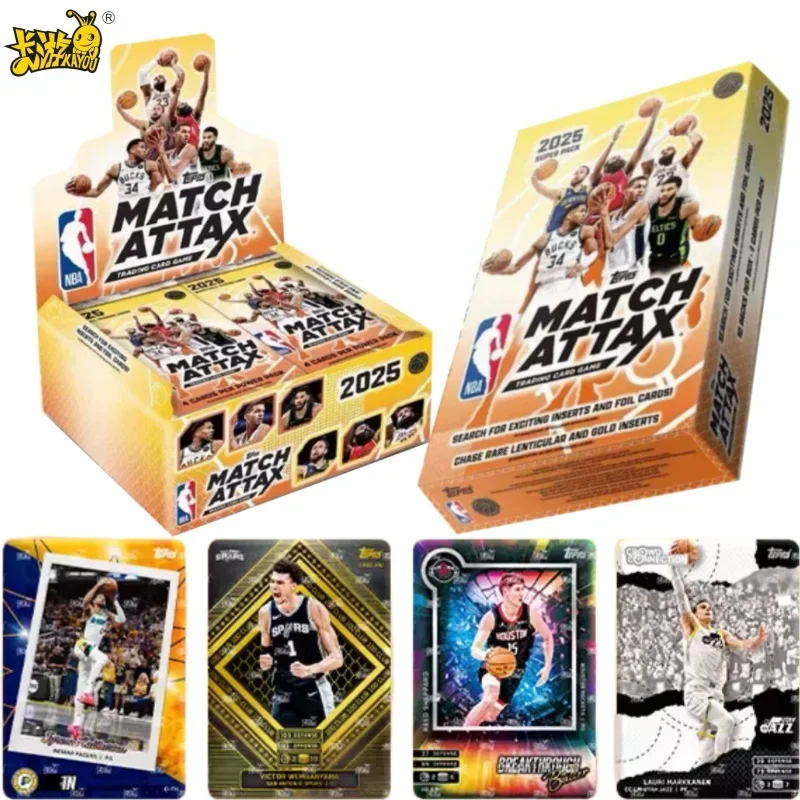 

KAYOU Basketball Merchandise Battle & Competition Attribute Maximized, NBA MATCH ATTAX Super Power Pack Toy for Collection Play
