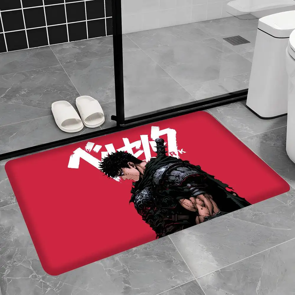 B-Berserk G-Guts Floor Mat Cheaper Anti-slip Modern Living Room Balcony Printed Bedside Mats