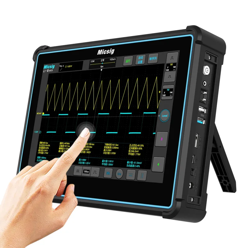 Micsig Digital Tablet Oscilloscope TO1004/TO2002/TO2004/TO3004 Sampling Rate 2GSa/s Memory Depth 220Mpts Analog Channels 2/4