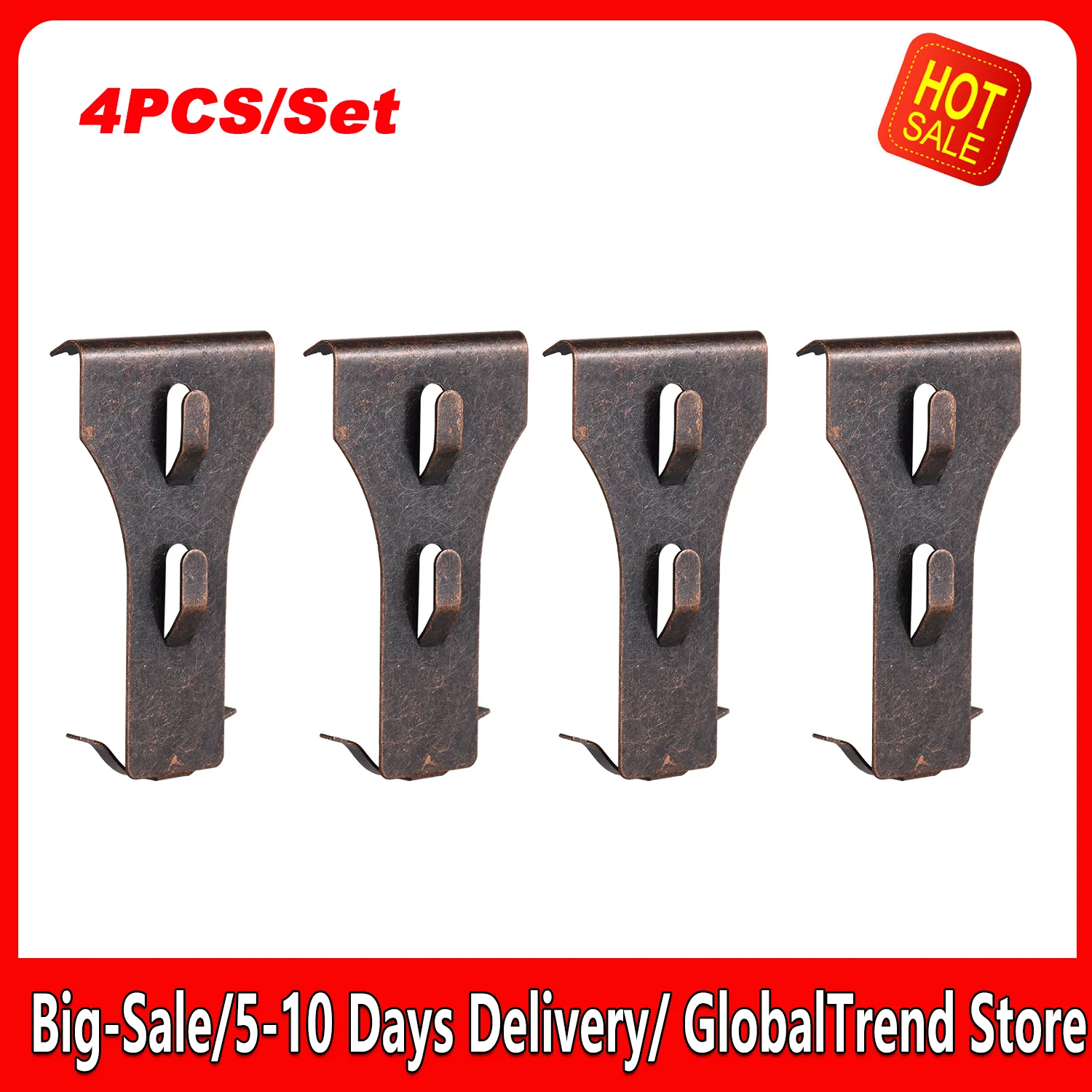 

4 PCS Brick Hook Clip Outdoor Hanging Hooks for 60-70mm Brick in Height No Drilling Sliding Brick Hanger Clipsfor Festival Decor