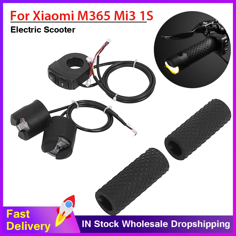 Monorim ML01 Kit Modifited Turn Signals Light Handle Bar Grip for Xiaomi M365 Pro 1S for Ninebot Electric Scooter Handlebar 22mm