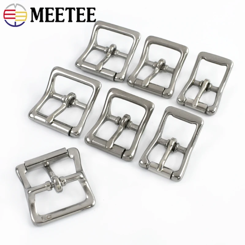 

2/5Pcs 16/20/25mm Stainless Steel Belt Buckles Handbag Strap Metal Pin Buckle Dog Collars Clasp Loops DIY Hardware Accessories