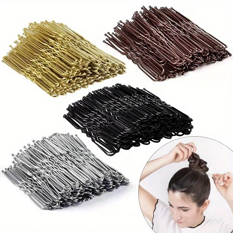

50 PCS 6cm(2.36inch) U-Shaped Hair Clips - Wedding Hair Accessories for Grooming