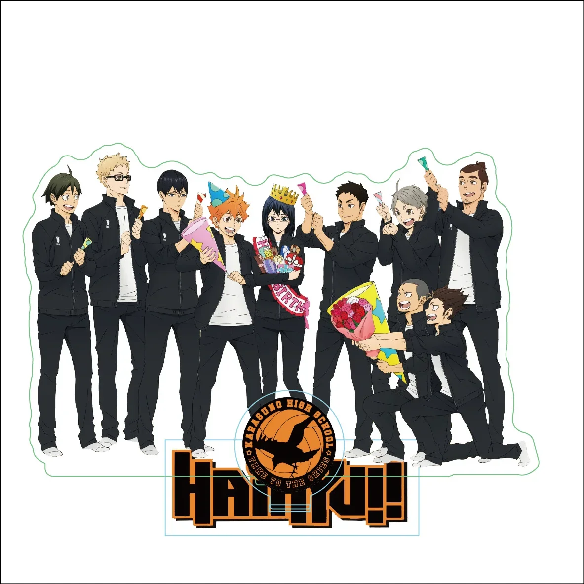 ¡Haikyuu! Juego Shoyo Hinata Toru Oikawa Kenma Kozume Tetsurou Kuroo figura de combinación muñeca Anime modelo de soporte acrílico