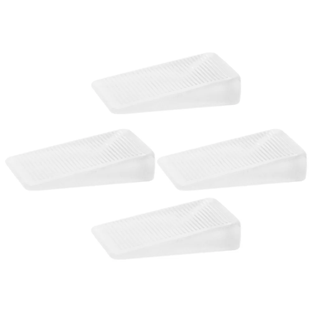 

4 Pcs Wedge Cabinet Foot Pads Leveling Feet Table Leveler Small Restaurant Supplies Pvc Bumpers Clear Furniture