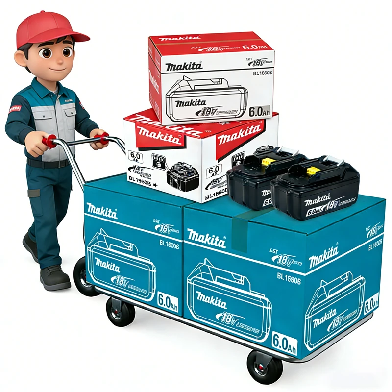 

100% Original Makita 18V 6.0Ah battery for Makita BL1830 BL1830B BL1840 BL1840B/BL1850 BL1860B power tools battery