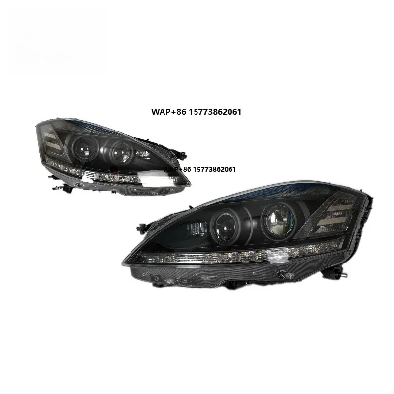 

Фара головного света HID/LED (1 шт.) для Mercedes-Benz W221 (2007-2009), обновление старой модели, новый дизайн, черный цвет, для S-класса
