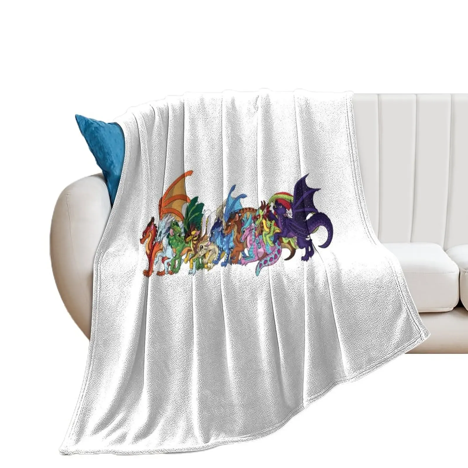 

Wings of Fire Dragonets Throw Blanket Decoratives Soft Plush Plaid Blankets For Sofas Fashion Sofas Blankets