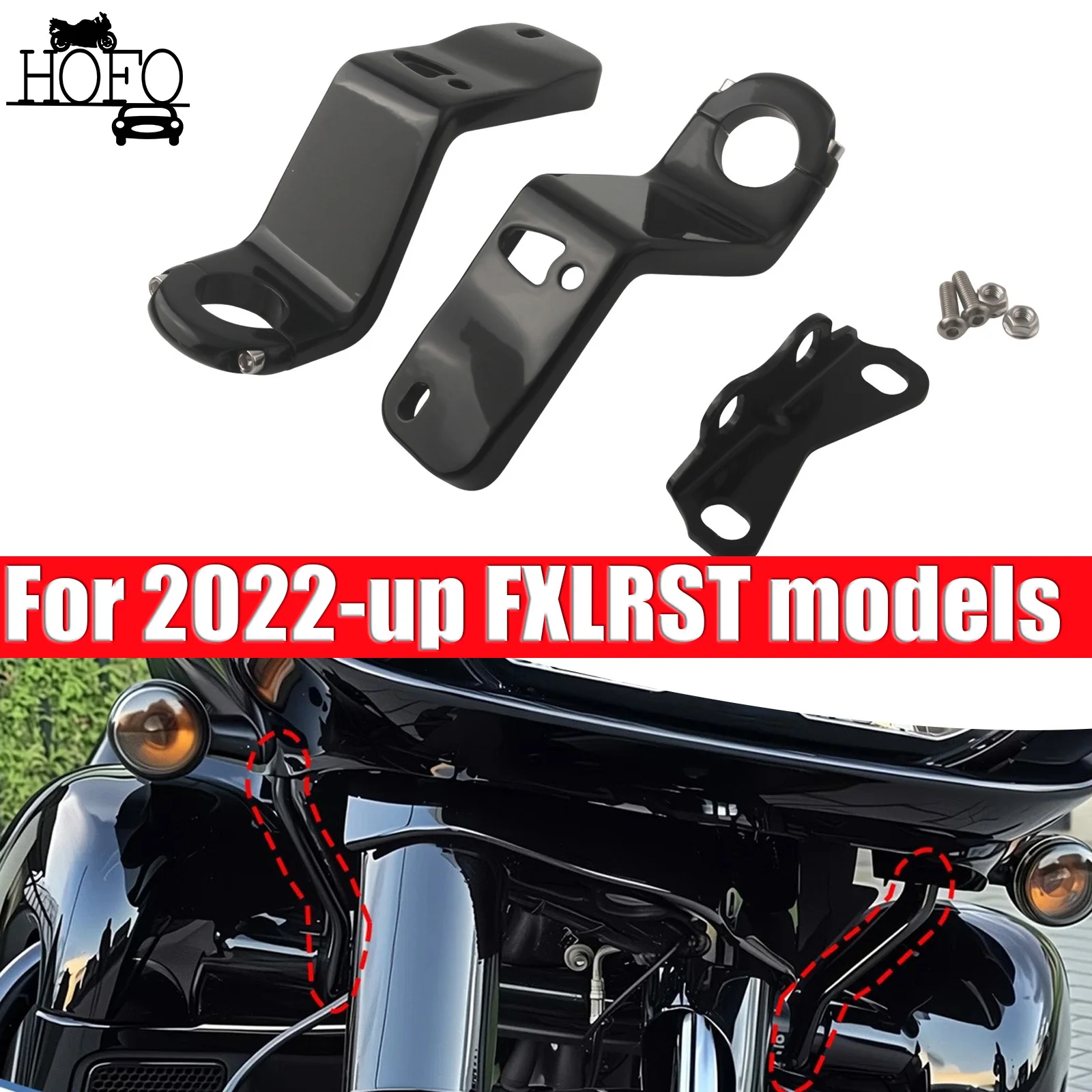 

Front Fairing Support Bracket Mount Kits For 2022-up FXLRST models