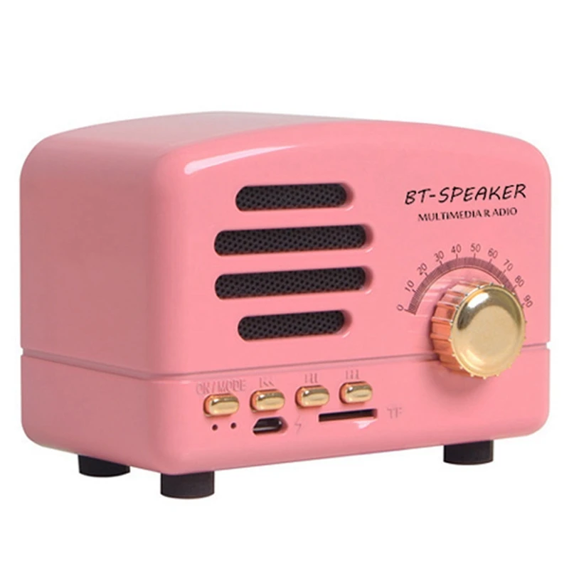 

24-Hour Delivery Powerful Retro Bluetooth Speakers, Retro Decorative Mini Speakers, Suitable For Outdoor, Kitchen, Office Speake