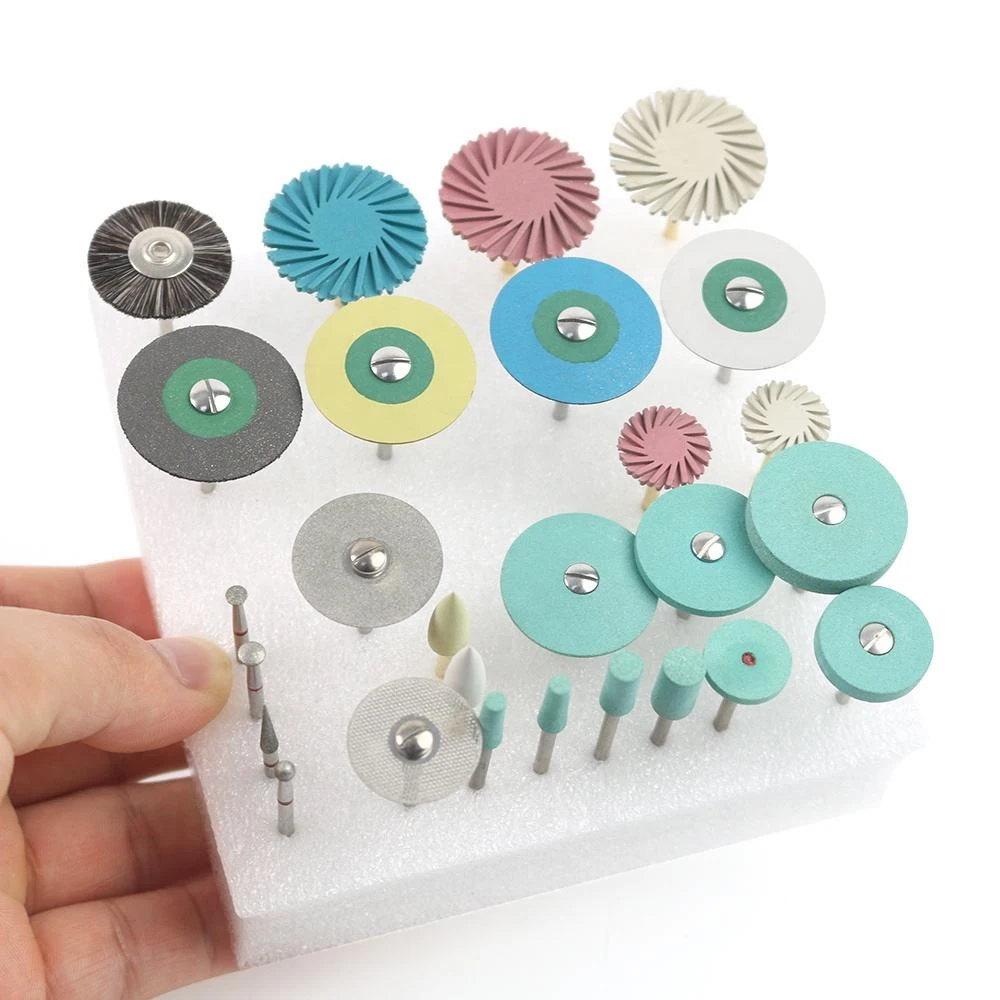 

Dental Lab All-Ceramics Zirconia Lithium Disilicate Grinding and Polishing Burs and Wheels HP Kits