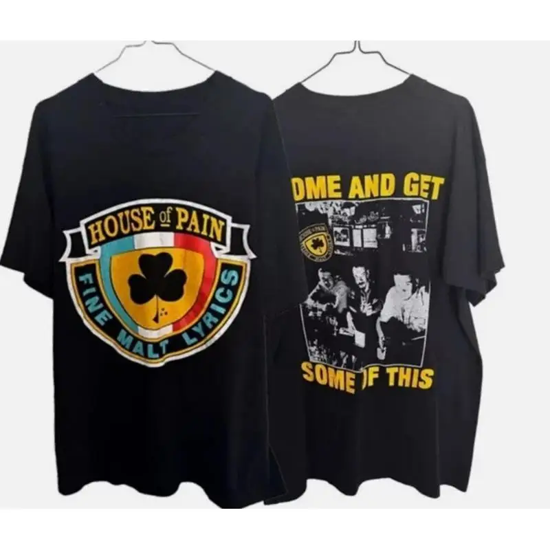 House Of Pain band Fine Malt Lyrics 2 sided black T shirt