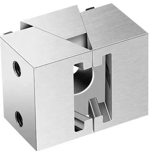 M6-M16 smooth jaws MINI ok vise Wedge clamps precision modular rail vise workholding for cnc industrial machining