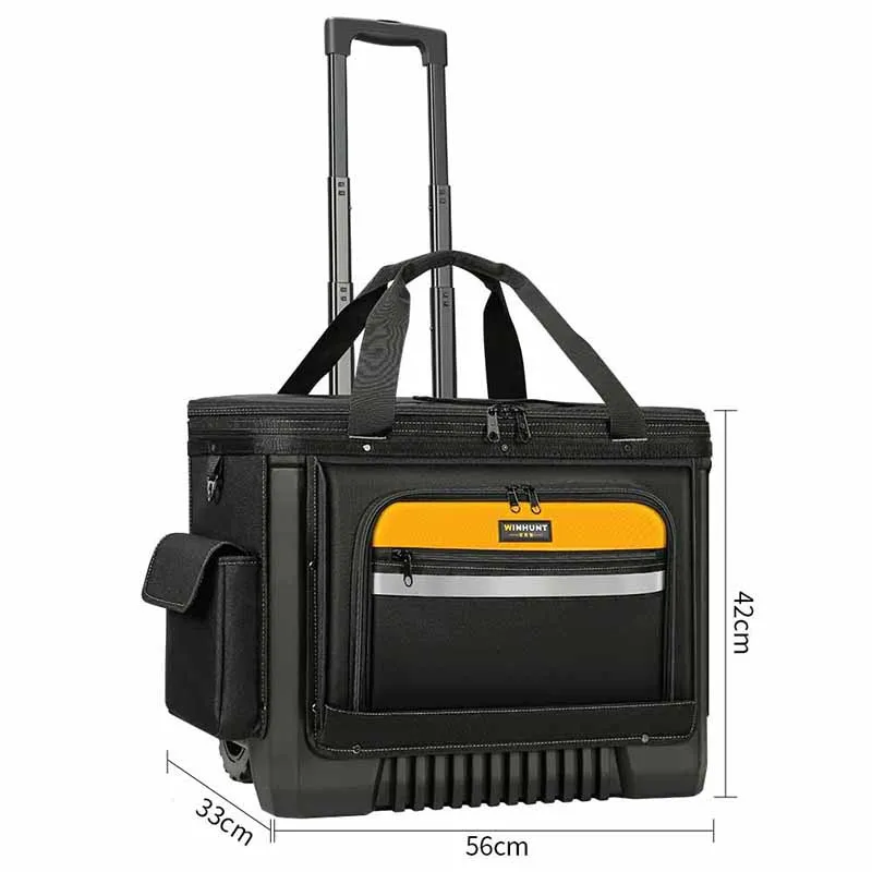 Imagem -06 - Multifunções Eletricista Profissional Ferramenta Organizador Bolsas Lona Portátil Espessado Ferramentas Bolsa de Armazenamento com Rodas Alta Capacidade