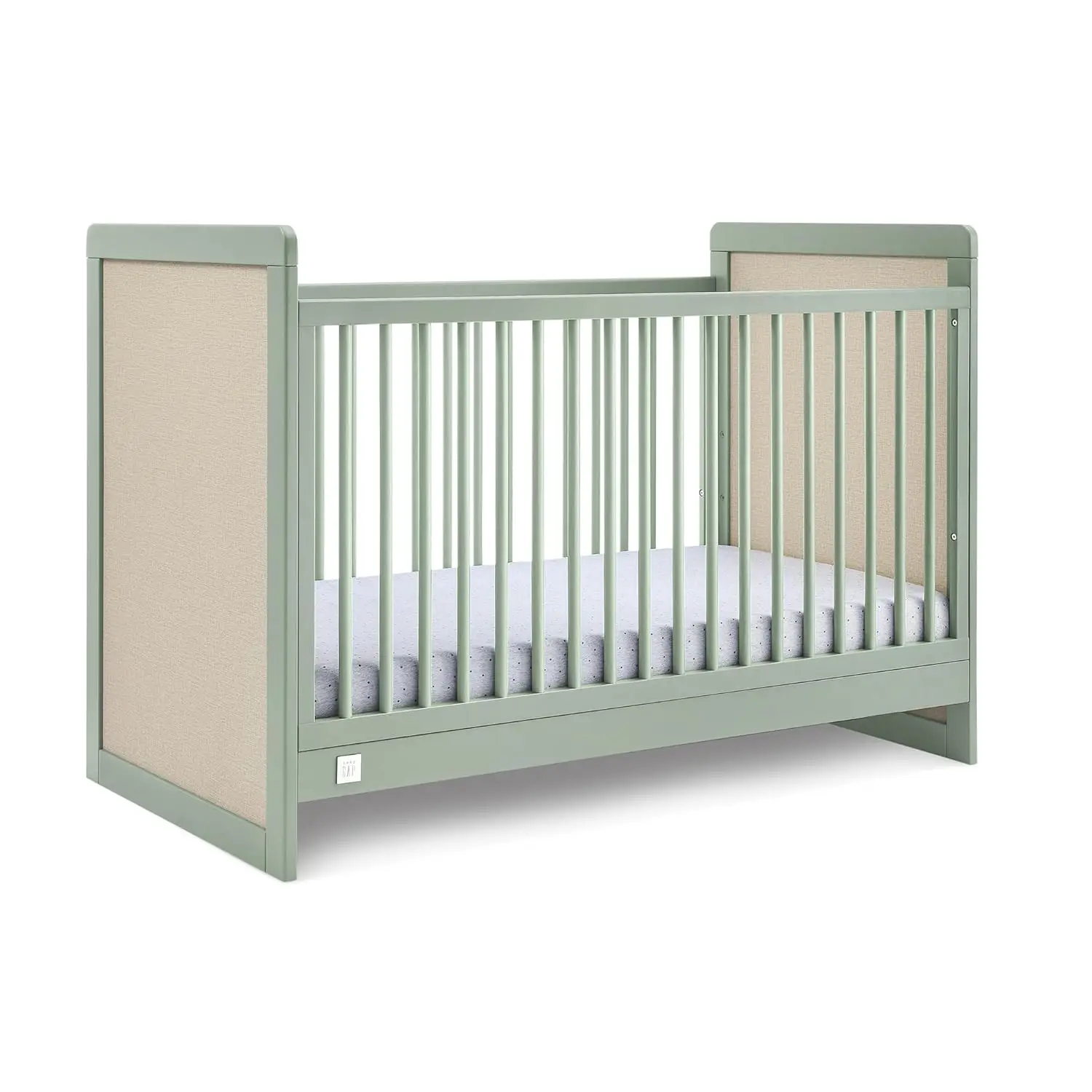 Delta Kinderen Babygap Liam 4-In-1 Cabriolet Wieg-Greenguard Goud Gecertificeerd, Salie Groen/Natuurlijk