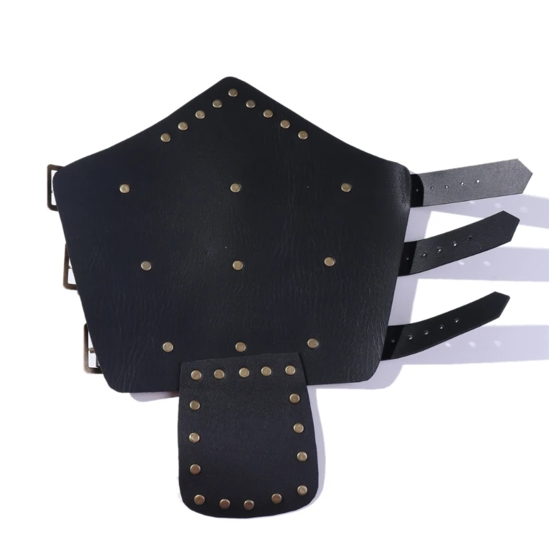 

Medieval Gauntlet with Adjustable Hole Teen Rivets Knight Pirate Wristband