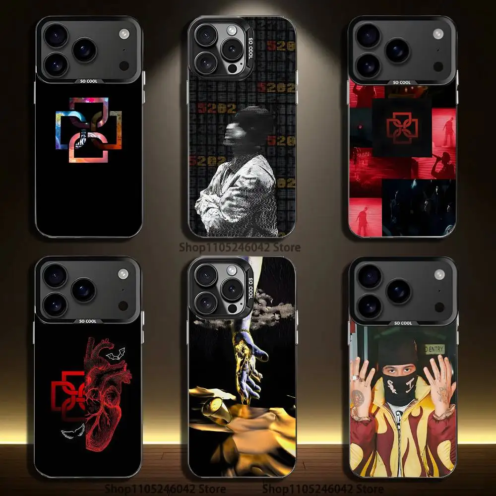 

D-Duki Ameri 5202 Phone Case For iPhone 17,16,15,14,13,12,11,Pro,XS,Max,Plus,Mini,SE4,E Black Matte Shockproof Cover