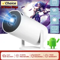 Proyector portátil HY300 Full HD 1080P Rotación de 270 grados Android iOS PC USB Entrada HDMI Compatible con proyección de vídeo