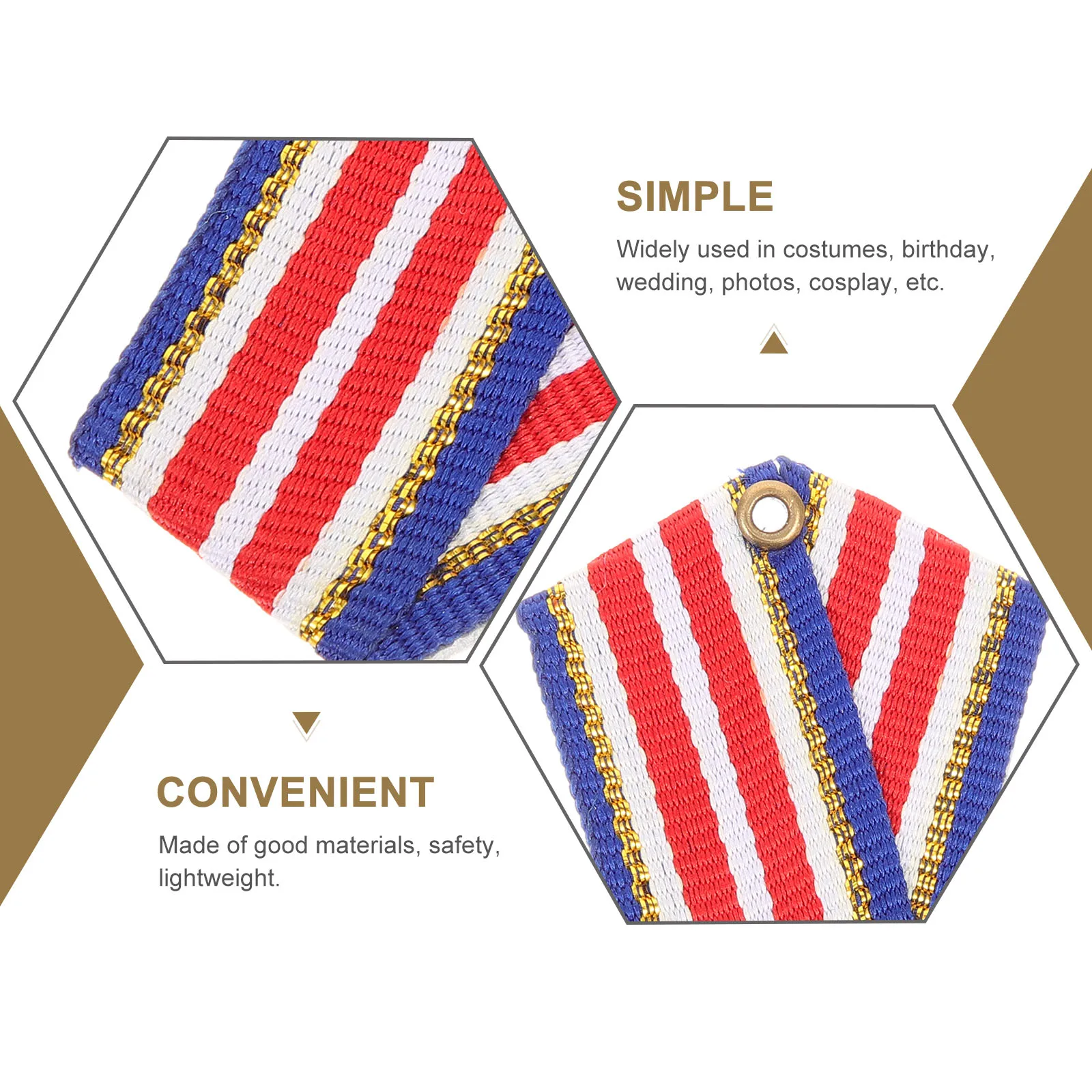 

5 Pcs Metal Medals Kids Badges Party Prizes Pentagram Lapel Pins Custom Costume Stage Show Halloween Christmas Accessories