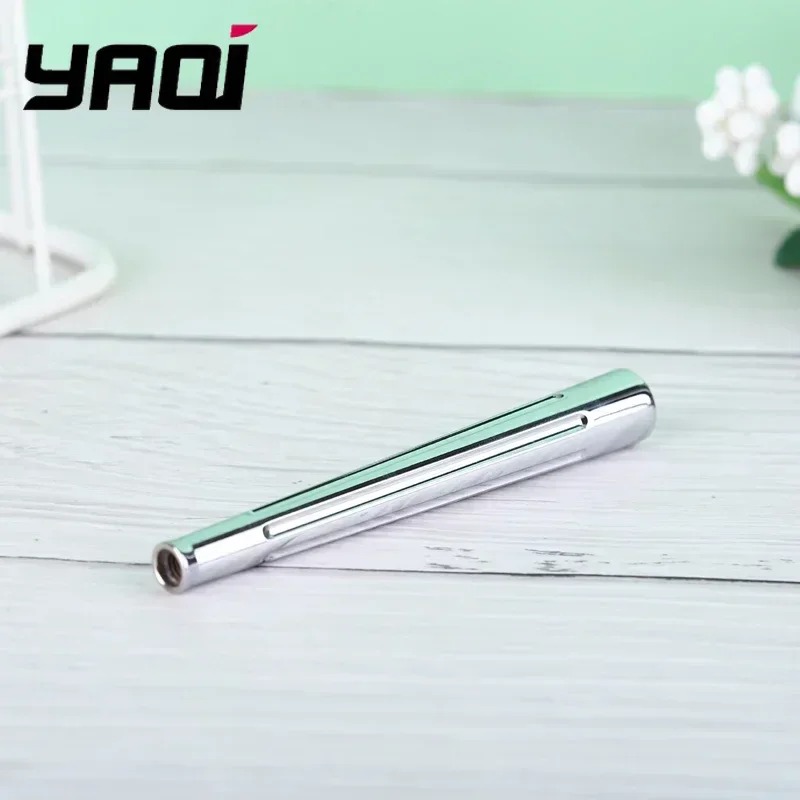 2026 Yaqi Mens Globe Trotter Chrome Color Brass Safety Razor Handle For Portable Replace Razor Handle New Fashion Simple Handle