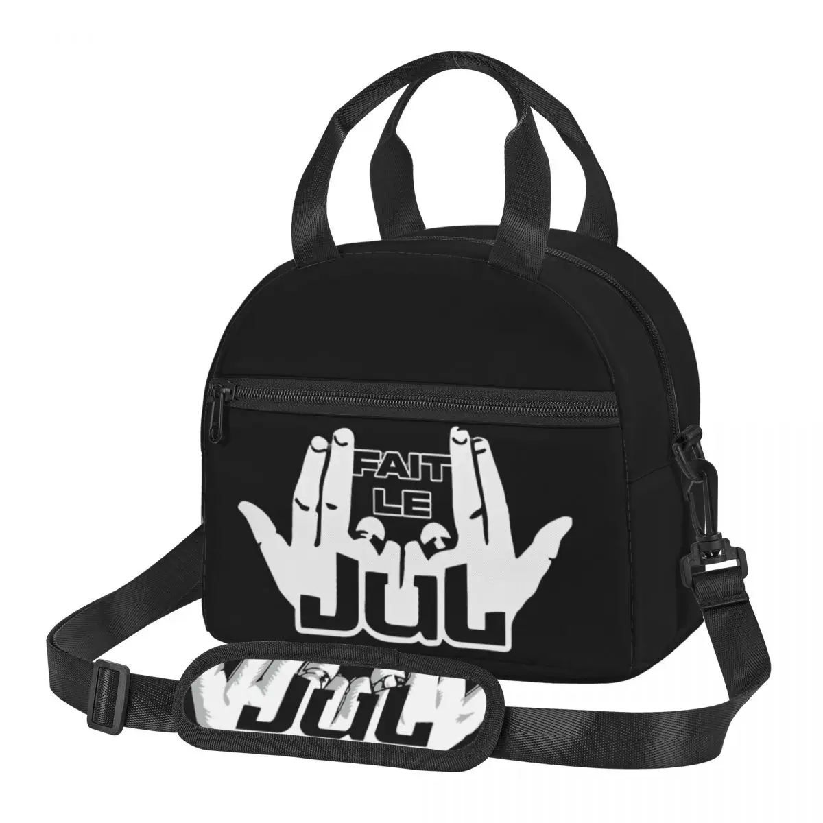 

JUL Rapper Sign Merch Large Insulated Lunch Bags With Adjustable Shoulder Strap Hip Hop Y2K Cooler Thermal Bento Box