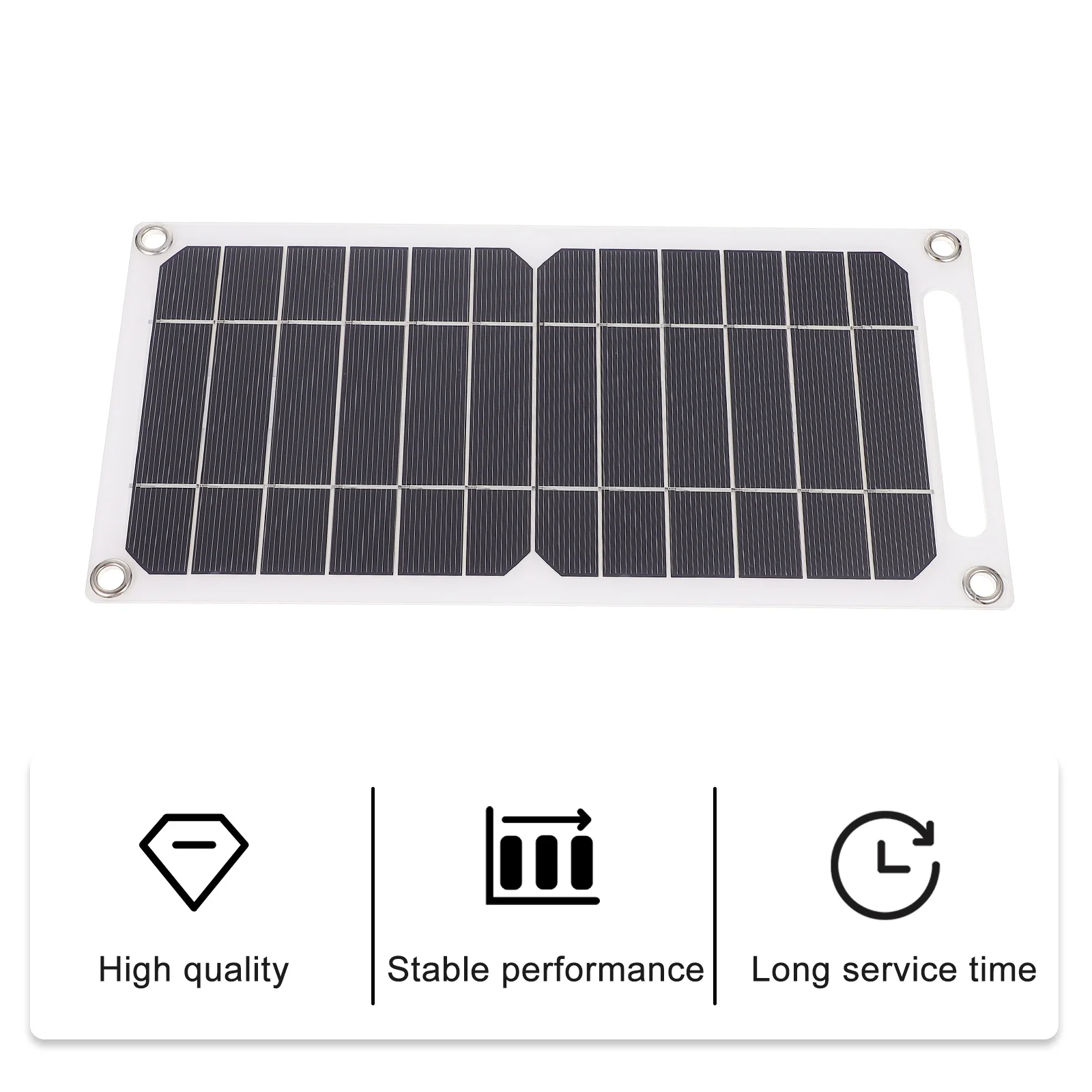 

1pc Semi-Flexible Solar Panel 100W High Efficiency Monocrystalline Black Lightweight Portable Waterproof For Outdoor Camping