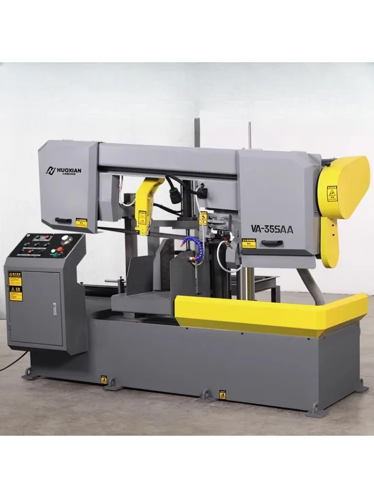 Fully automatic metal sawing machine, zero cutting high-speed double column water saw machine