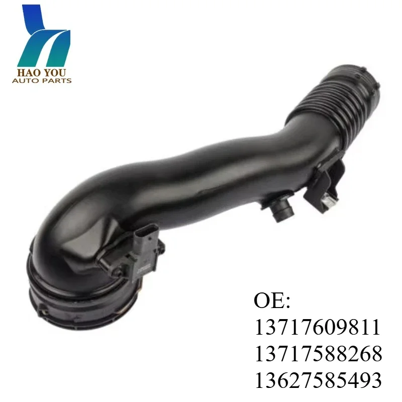 

Air Intake Pipe Turbocharger Hose with Sensor for BMW F10 F07 X5 E70 X6 E71 E72 - OEM 13717609811, 13717588268, 13627585493