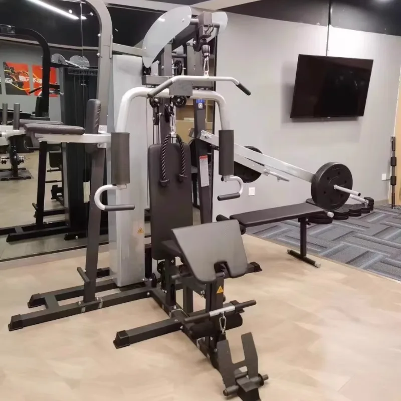 

Three-Person Station Commercial Comprehensive Trainer, Multi-functional Smith Machine All-in-One Set
