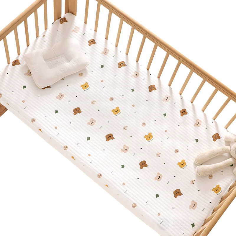 120X60CM Baby Cotton Splicing Bed Sheet Newborn Children Four Seasons Sheet Cover