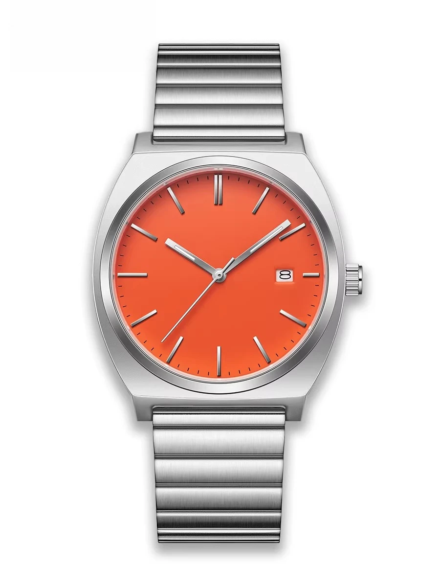 

Цветные часы с кварцевым механизмом, водонепроницаемые (3ATM), мужские и женские, подарки, стальные браслеты, простой стиль, подарки для пар