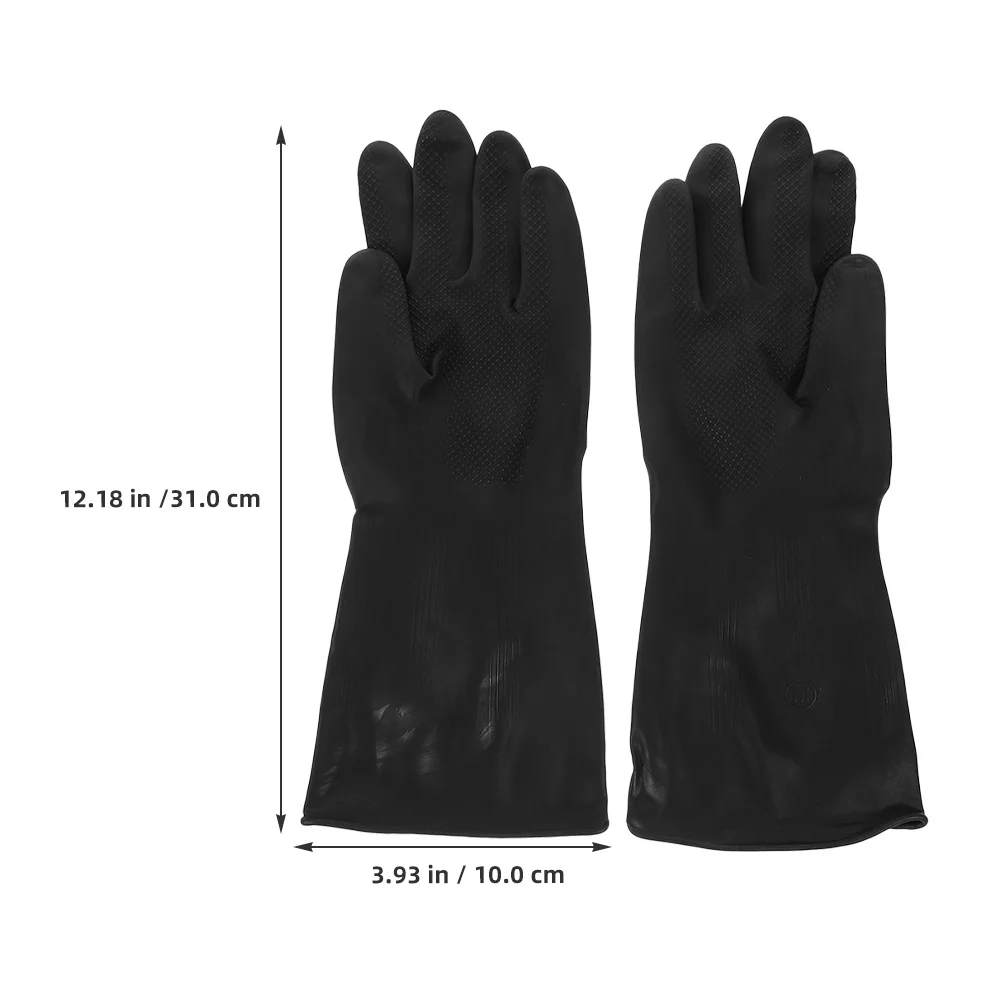 

1Pair Reusable Dishwashing Gloves Durable Rubber Kitchen Cleaning Gloves for Household Dish Washing Dishwashing Glove