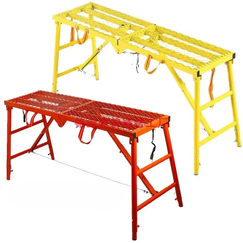 

Round tube scaffolding 2m long folding lifting thickened industrial subway stool decoration telescopic stool