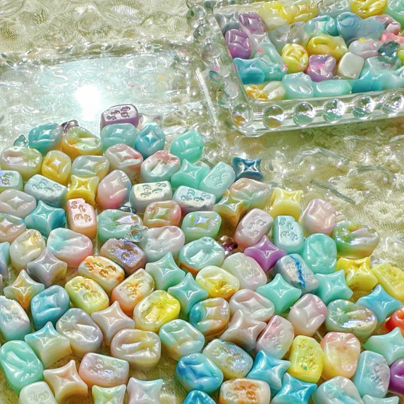 10g Fire Paint Wax Granules/Bright Star Mixed Agate Color Homemade Fire Wax DIY Wedding Invitation Envelope Sealing  Decoration