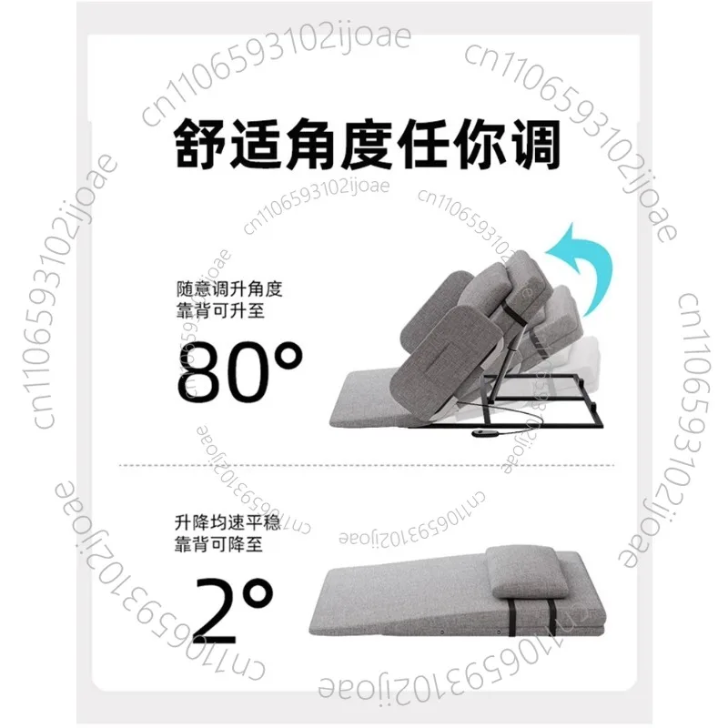 Electric Bed Riser with Adjustable Mattress 2-80 Degrees; Cotton-linen Breathable Fabric