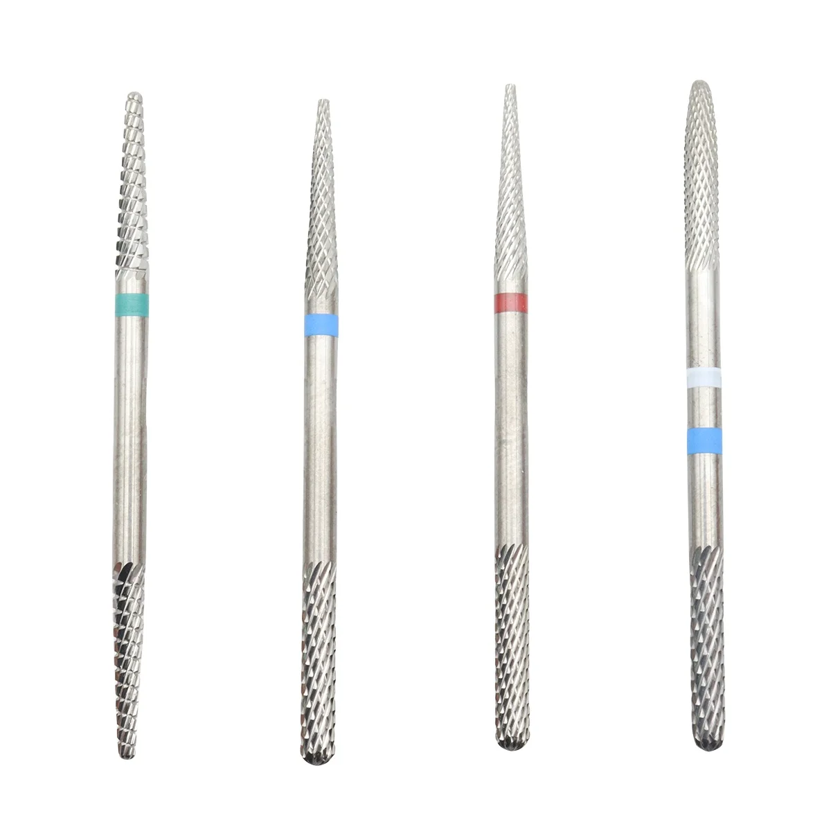 Doppelseitiger Nagelbohrer aus Wolframstahl – Professioneller Nagelkunst-Schleifkopf, langlebiges Dual-Use-Maniküre-Werkzeug, 2,35 mm Schaft