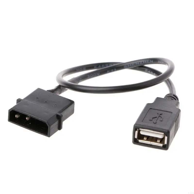 

L4MA USB to 2-Pin Molex Fan Power Cable, USB Port to 5V Molex Computer PC Fan Adaptor Connector Cable Cord Wire